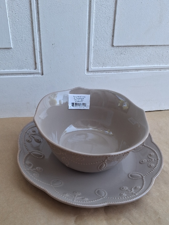 Lenox Other - NWT Lenox French Perle Latte bowl 20-ounce & accent plate 9 inches
